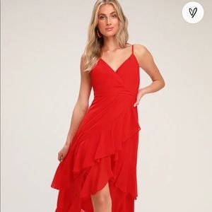 Lulus Right This Sway Red Maxi Dress